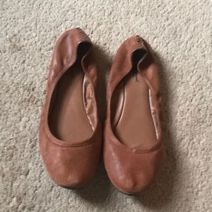 Lucky brand flats good condition real leather